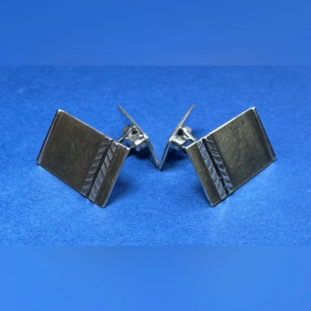 G.I.F.A. Gilded 830S Silver Cufflinks Produced By Guldsmedenes Indkøbsforening